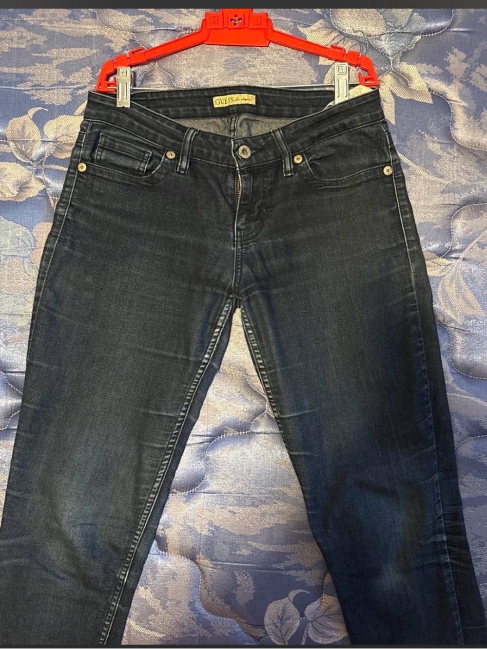 Guess Women’s Black-Blue Skinny Jeans